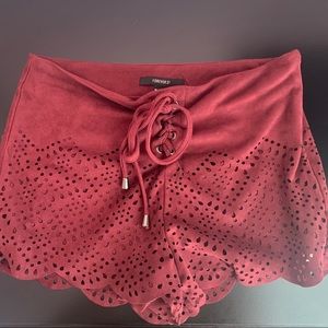 forever 21 suede shorts